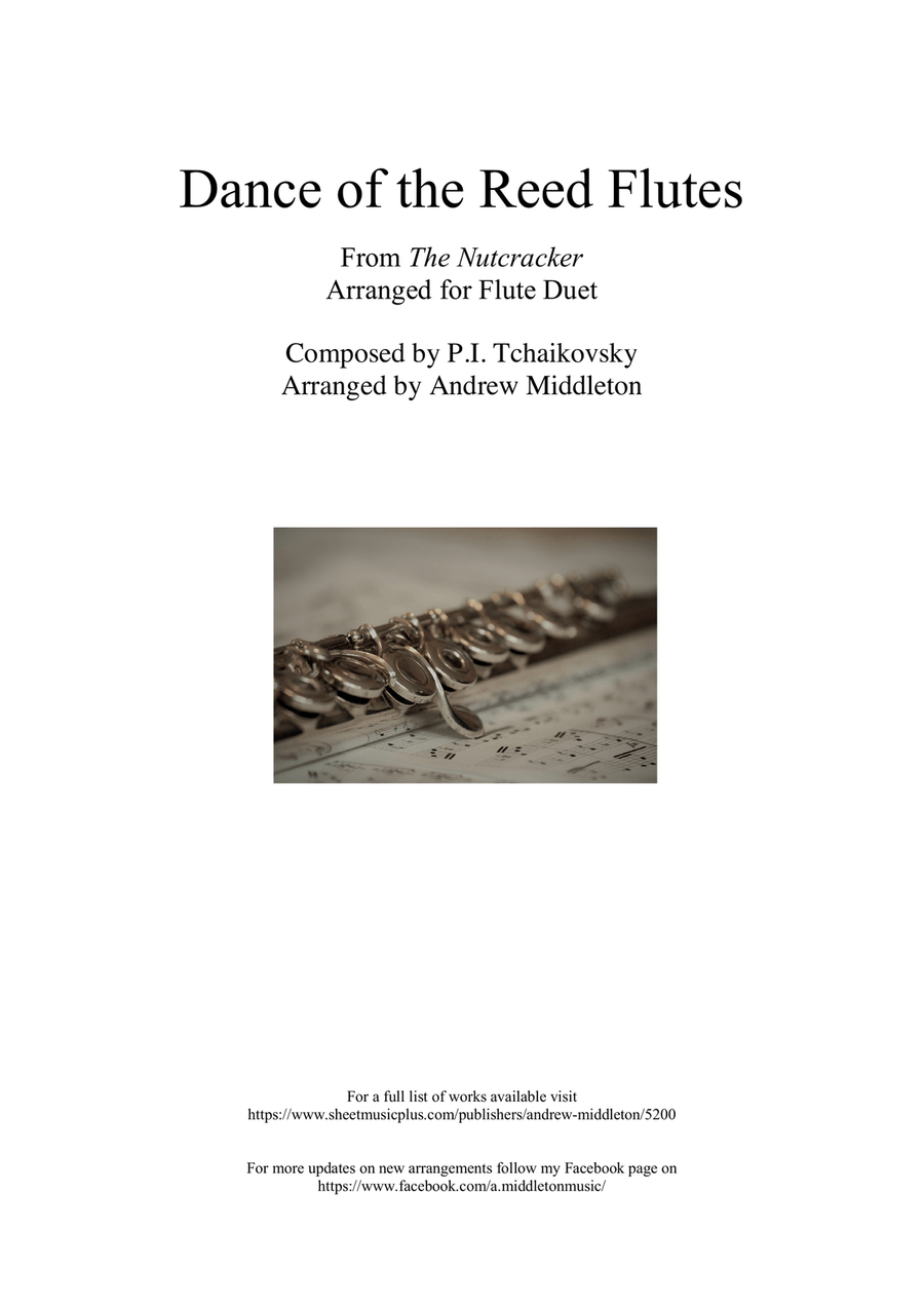 Dance of the Reed Flutes from The Nutcracker arranged for Flute Duet Flute Duet scores gallery preview page 1