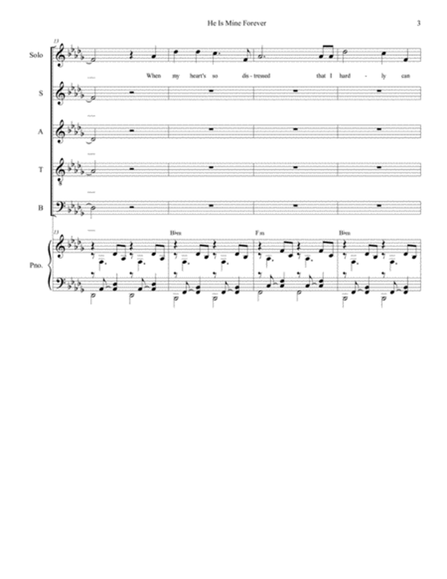 He Is Mine Forever (Solo and SATB) image number null