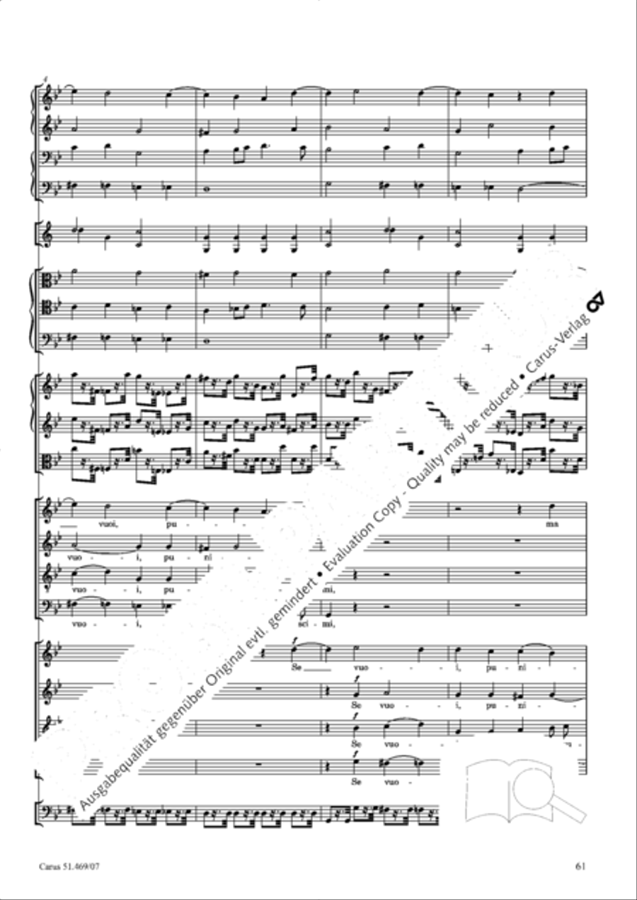 Davide penitente 4-Part scores gallery preview page 74