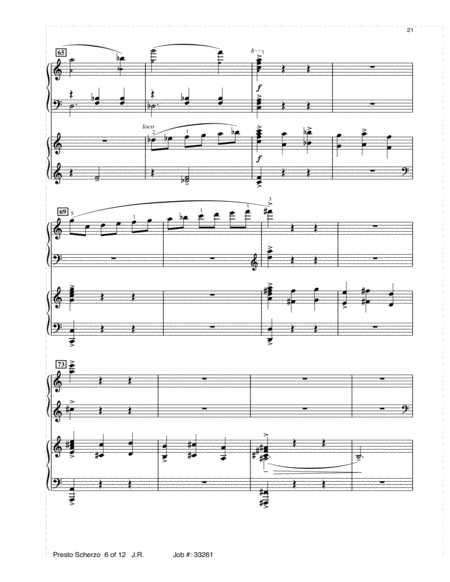 Presto Scherzo (from Presto Scherzo) (for 2 pianos)