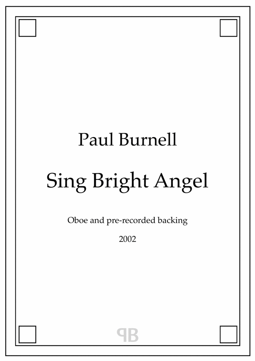 Sing Bright Angel, for oboe and pre-recorded backing image number null
