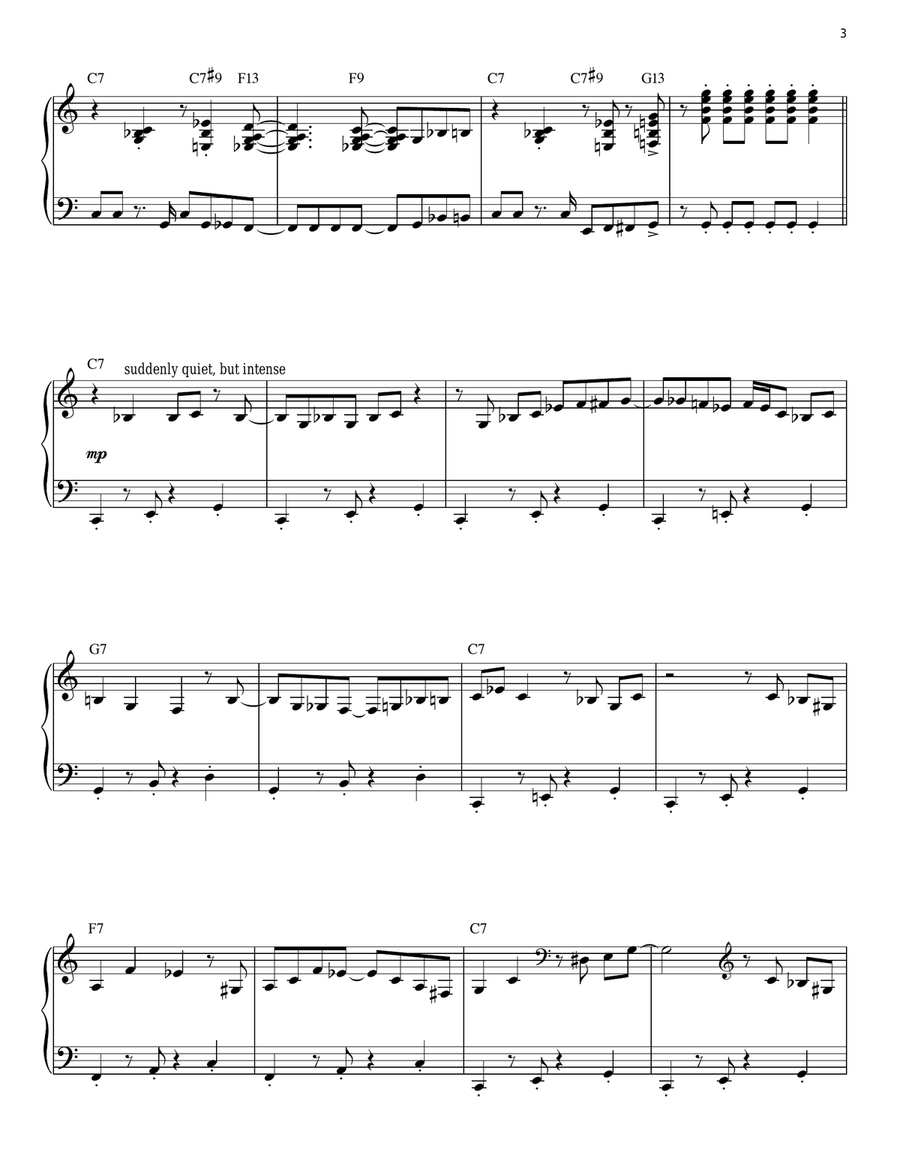 Silent Night (arr. Craig Curry) Piano Solo scores gallery preview page 3