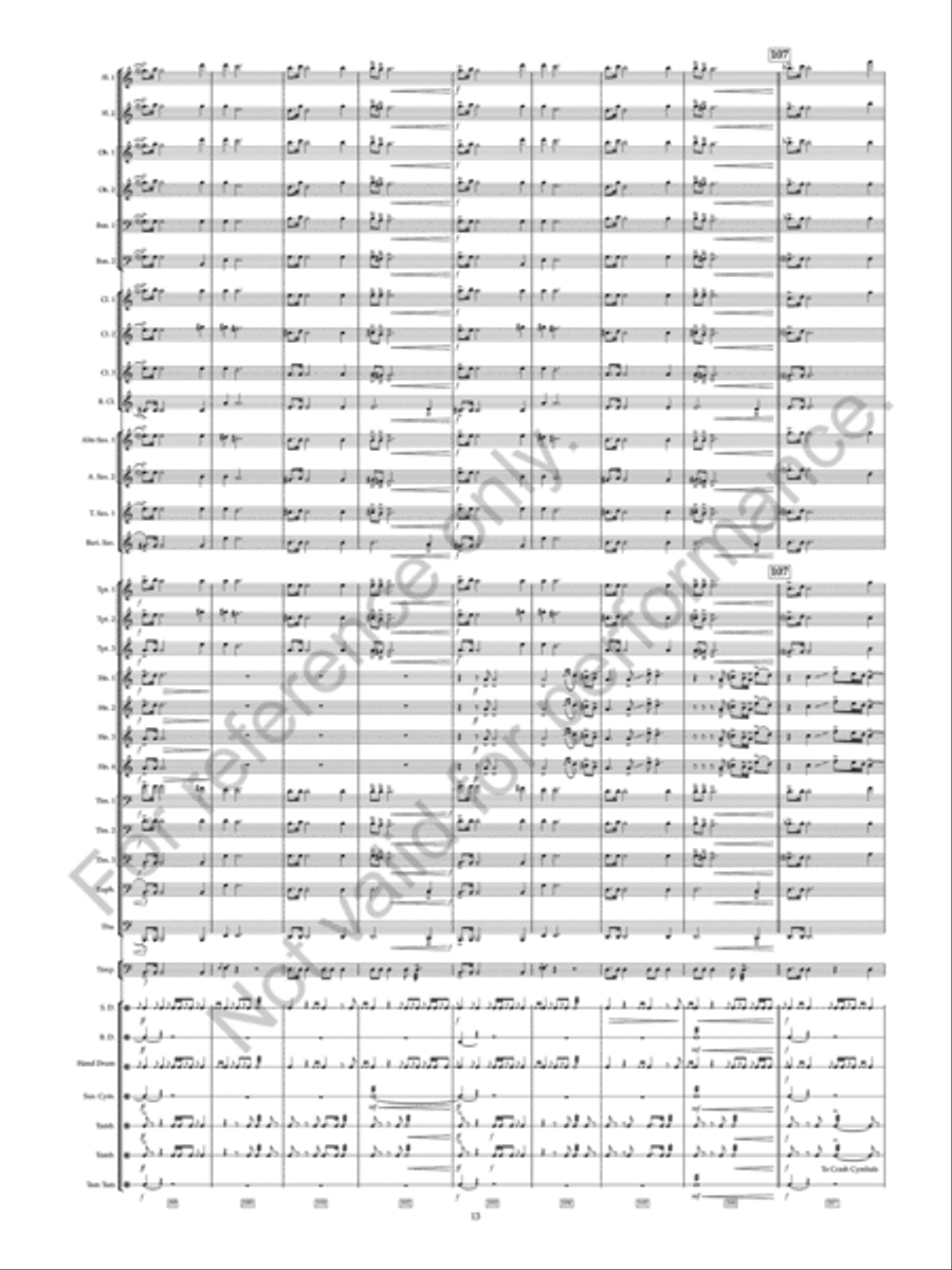Flight Of Falcons Concert Band scores gallery preview page 15