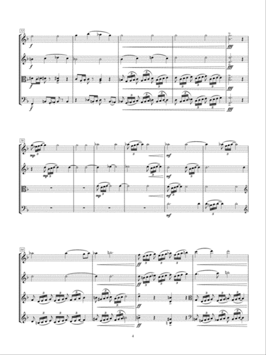 String Quartet No.4 String Quartet scores gallery preview page 6