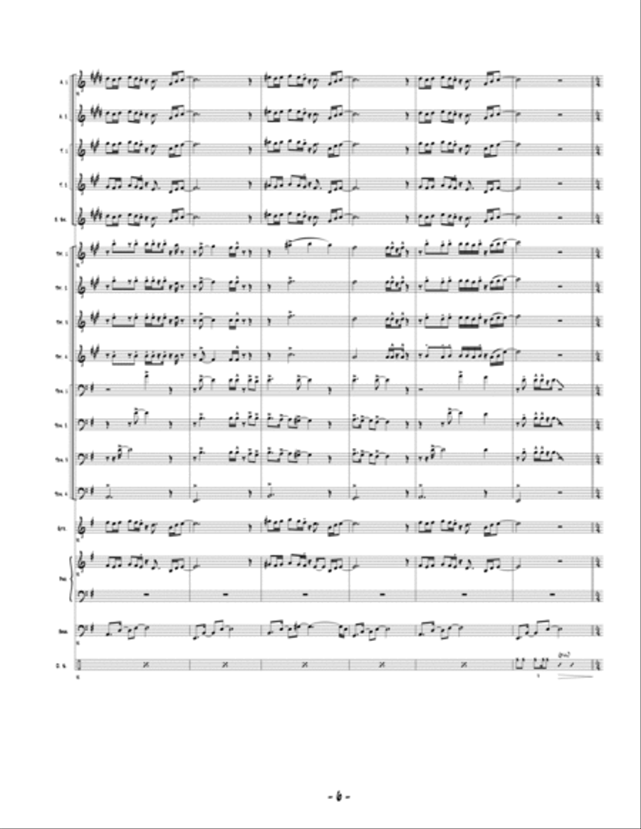 Sing A Song Of Song Jazz Ensemble scores gallery preview page 6