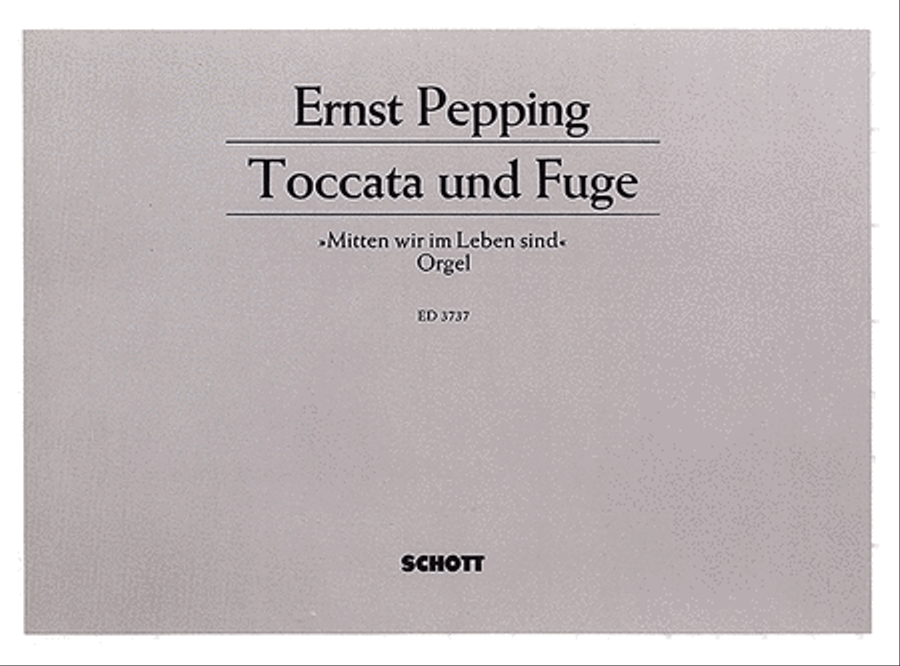 Toccata And Fugue Mitten Wir Leben