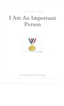 Book cover for I Am An Important Person