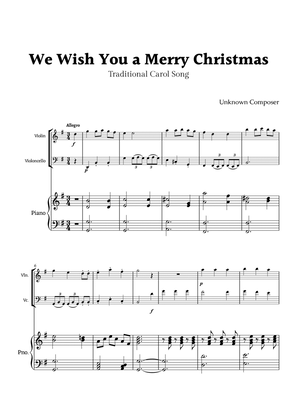 We Wish you a Merry Christmas for Piano Trio