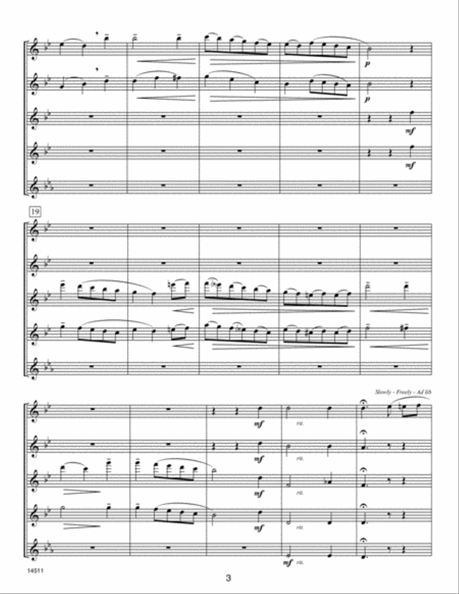 Classics For Flute Quartet - 1st Flute Flute Quartet scores gallery preview page 4