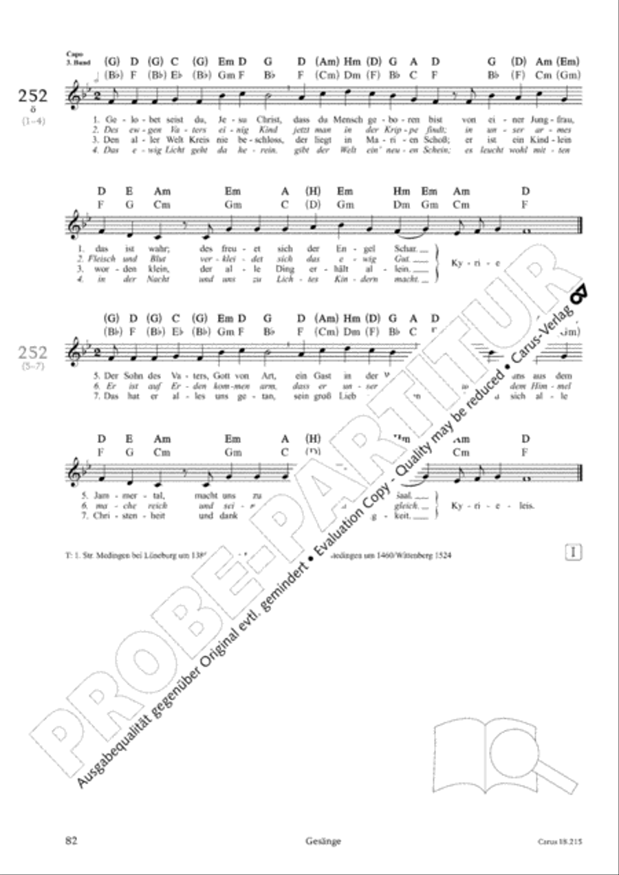 Gitarrenbuch zum Gotteslob Guitar scores gallery preview page 79