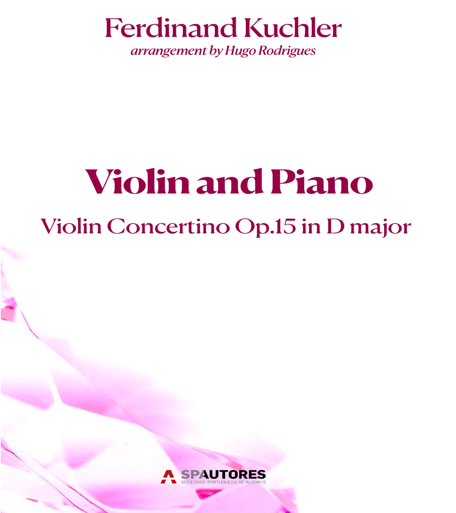 CONCERTINO OP.15 CONCERTINO OP.15 Violin Solo scores gallery preview page 1