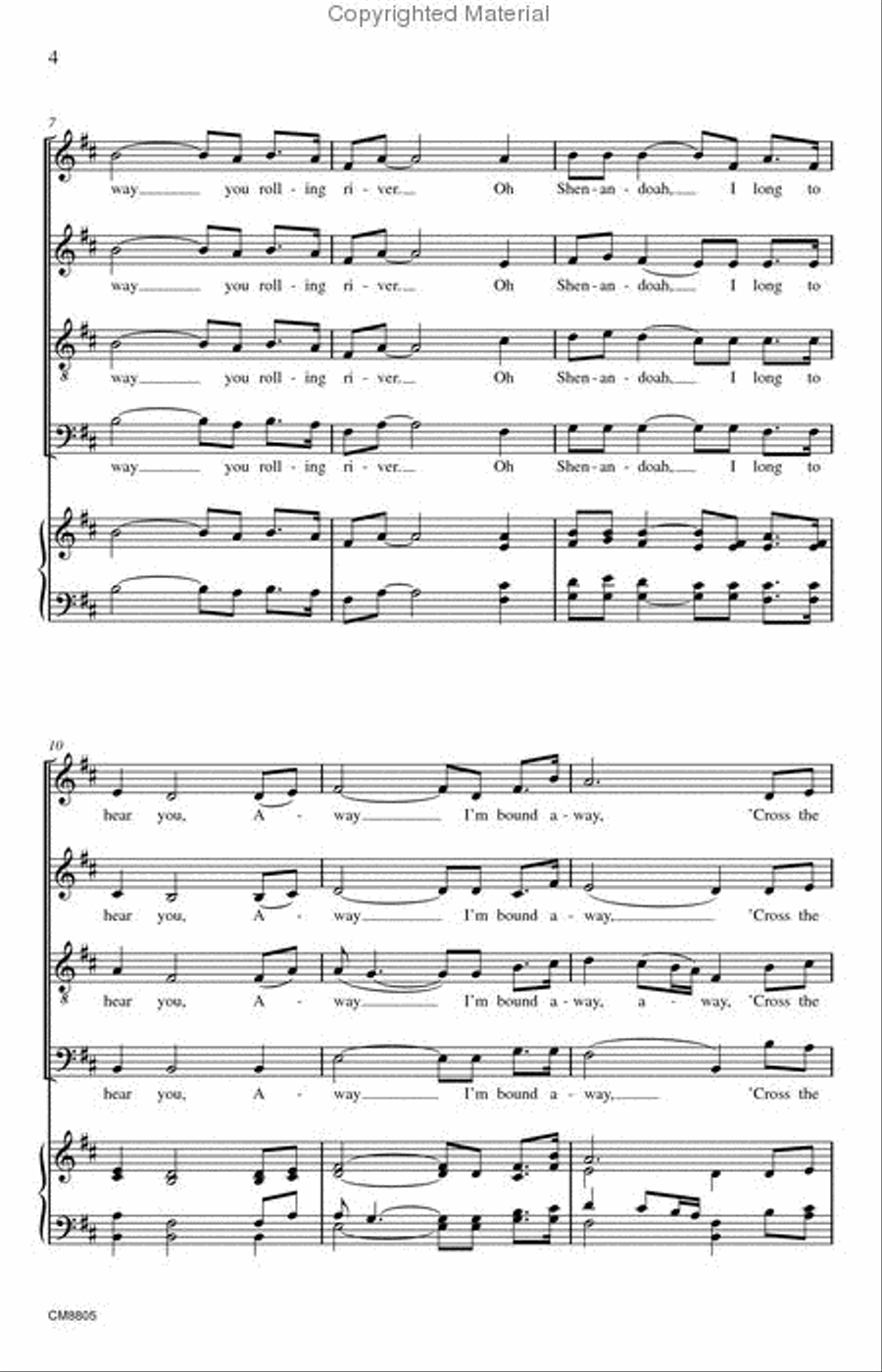 Shenandoah 4-Part scores gallery preview page 3