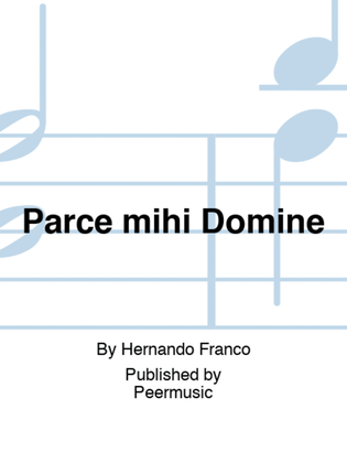 Book cover for Parce mihi Domine