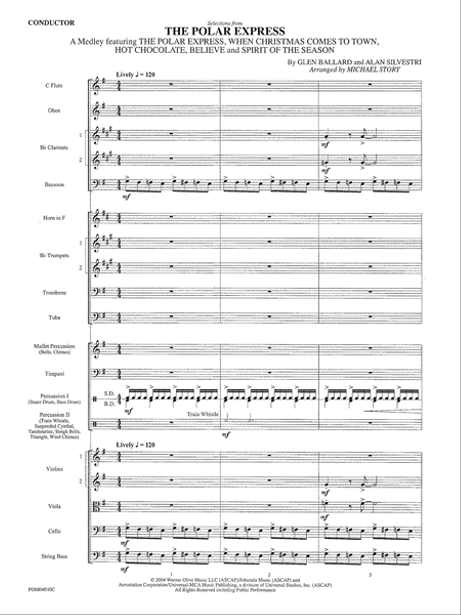 The Polar Express, Selections from: Score Full Orchestra scores gallery preview page 2