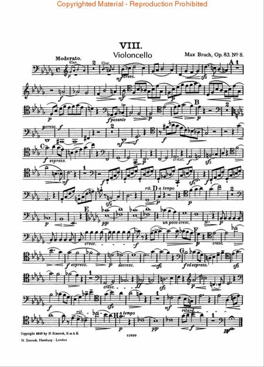 Eight Pieces, Op. 83 Eight Pieces, Op. 83 Clarinet scores gallery preview page 4