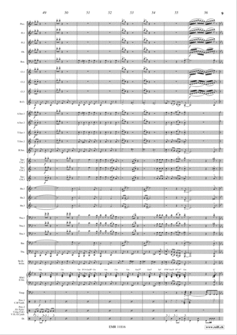 Rocky Gospel Concert Band scores gallery preview page 10