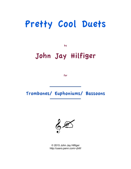 Pretty Cool Duets for Trombones/ Euphoniums/ Bassoons image number null