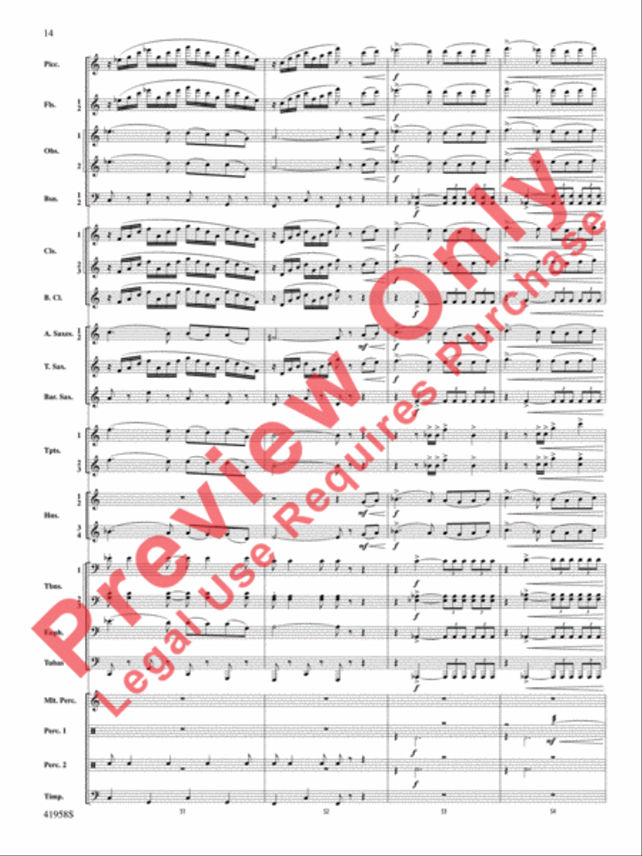 God's Country Concert Band scores gallery preview page 15