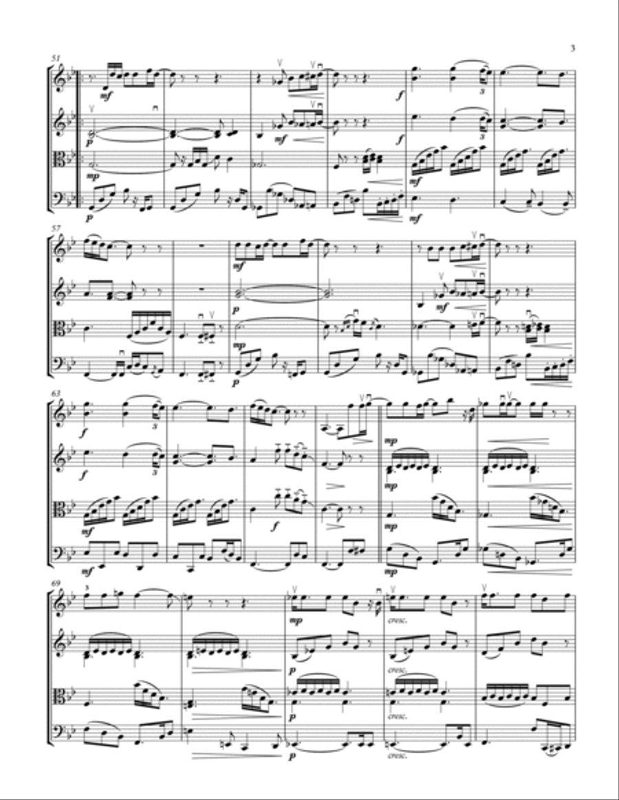 Shine On You Crazy Diamond (Parts 1-5) String Quartet scores gallery preview page 3