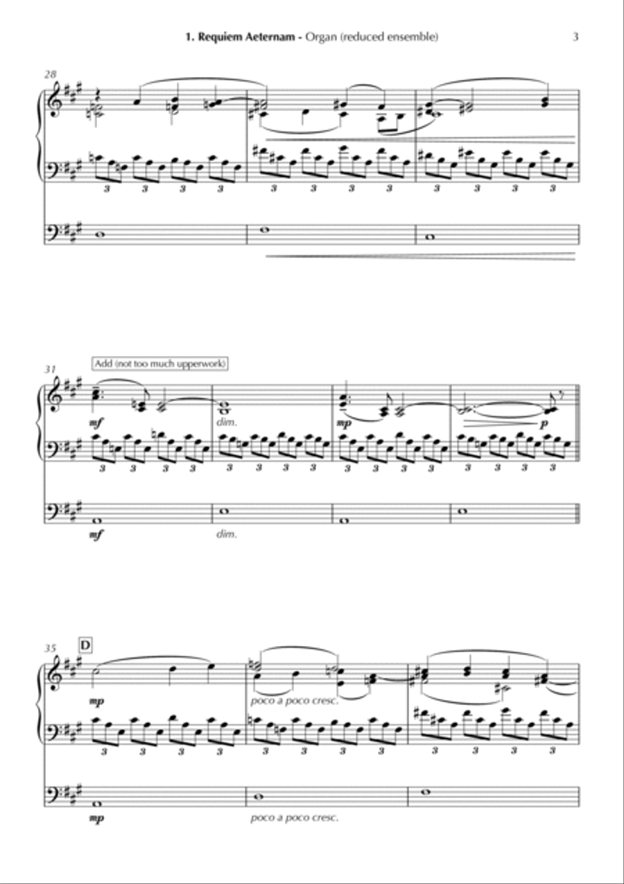 Animal Requiem - Organ Animal Requiem - Organ Choir scores gallery preview page 3