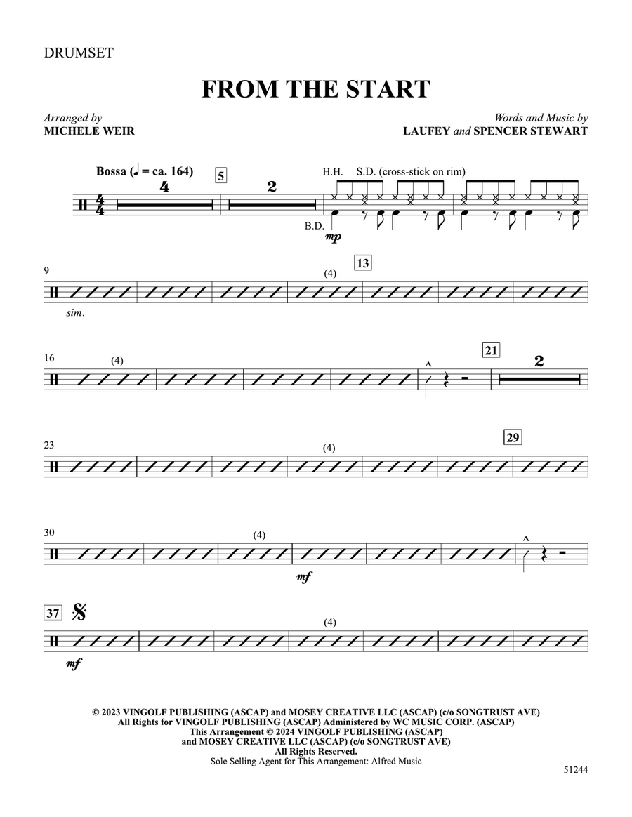 From the Start: Drums Part scores gallery preview page 1