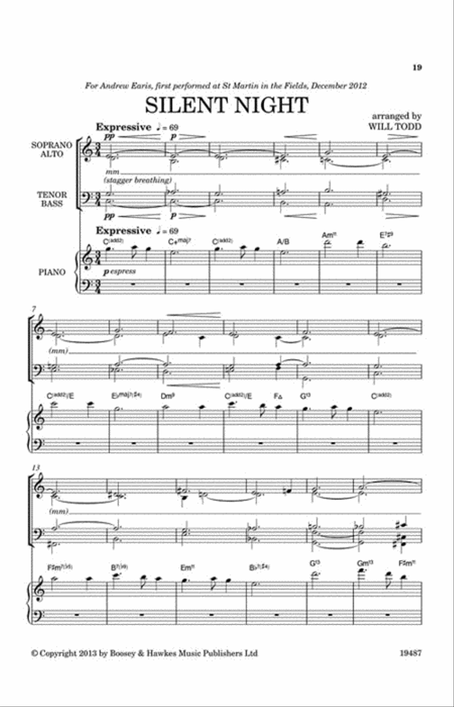 Three Jazz Carols 4-Part scores gallery preview page 6