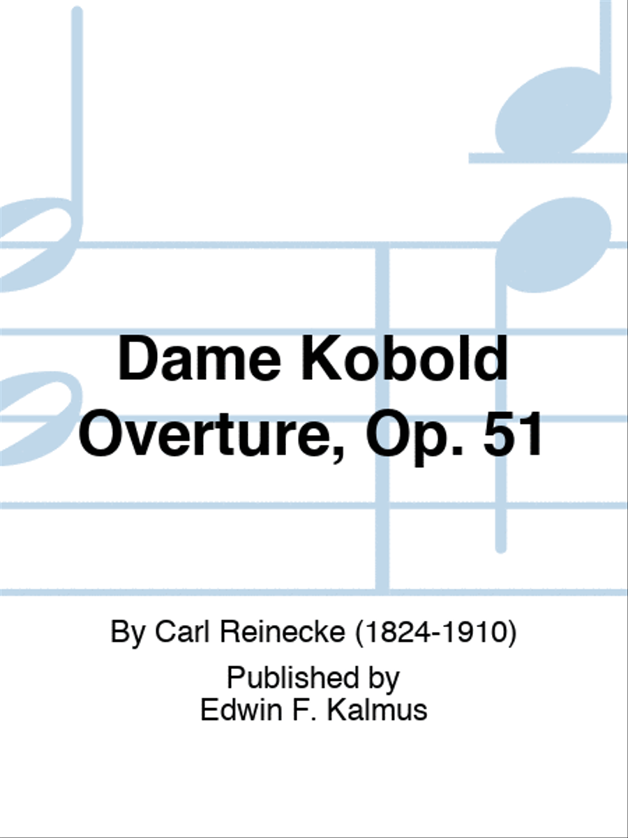 Dame Kobold Overture, Op. 51 Score scores gallery preview page 1