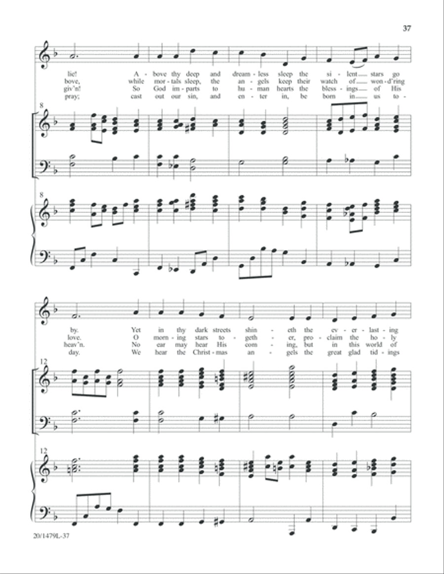 Christmas Carol Celebrations - Keyboard/Handbell Score 5-Octaves scores gallery preview page 38