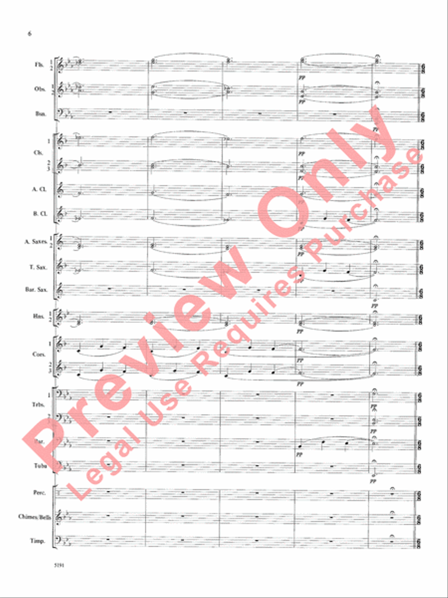 Wind Chimes Concert Band scores gallery preview page 7