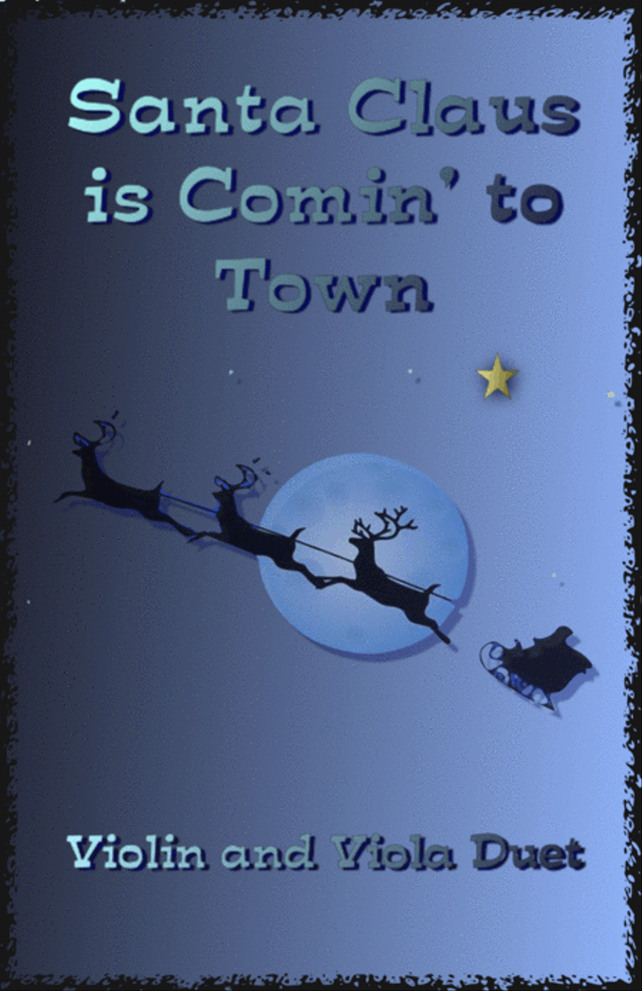 Santa Claus Is Comin' To Town String Duet scores gallery preview page 1