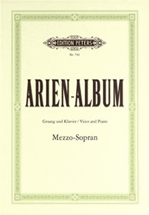 Book cover for Aria Album For Mezzo-Soprano