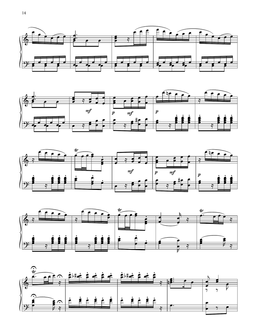 Vedrai, Carino Vedrai, Carino Piano Solo scores gallery preview page 2