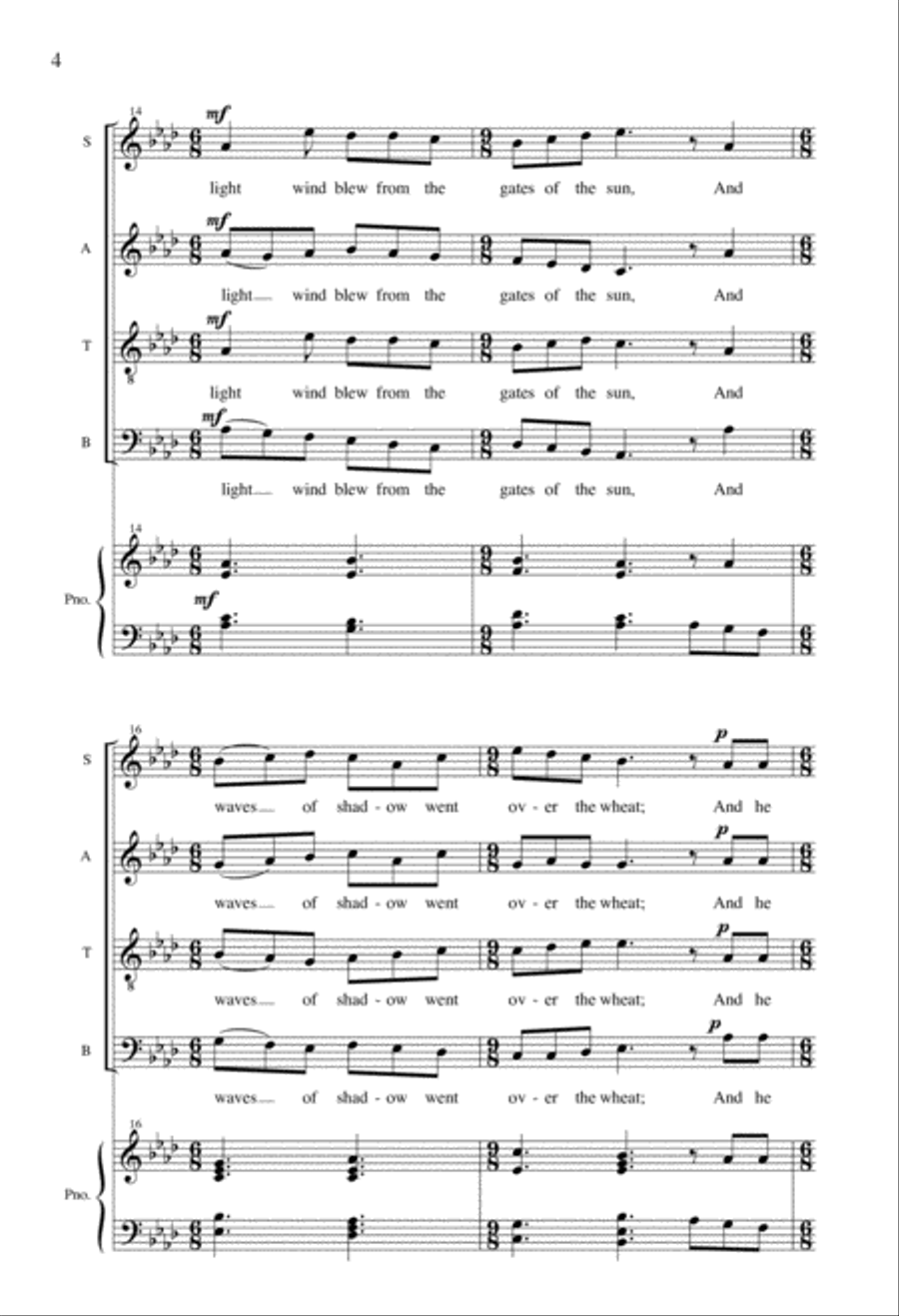The Poet's Song The Poet's Song 4-Part scores gallery preview page 3