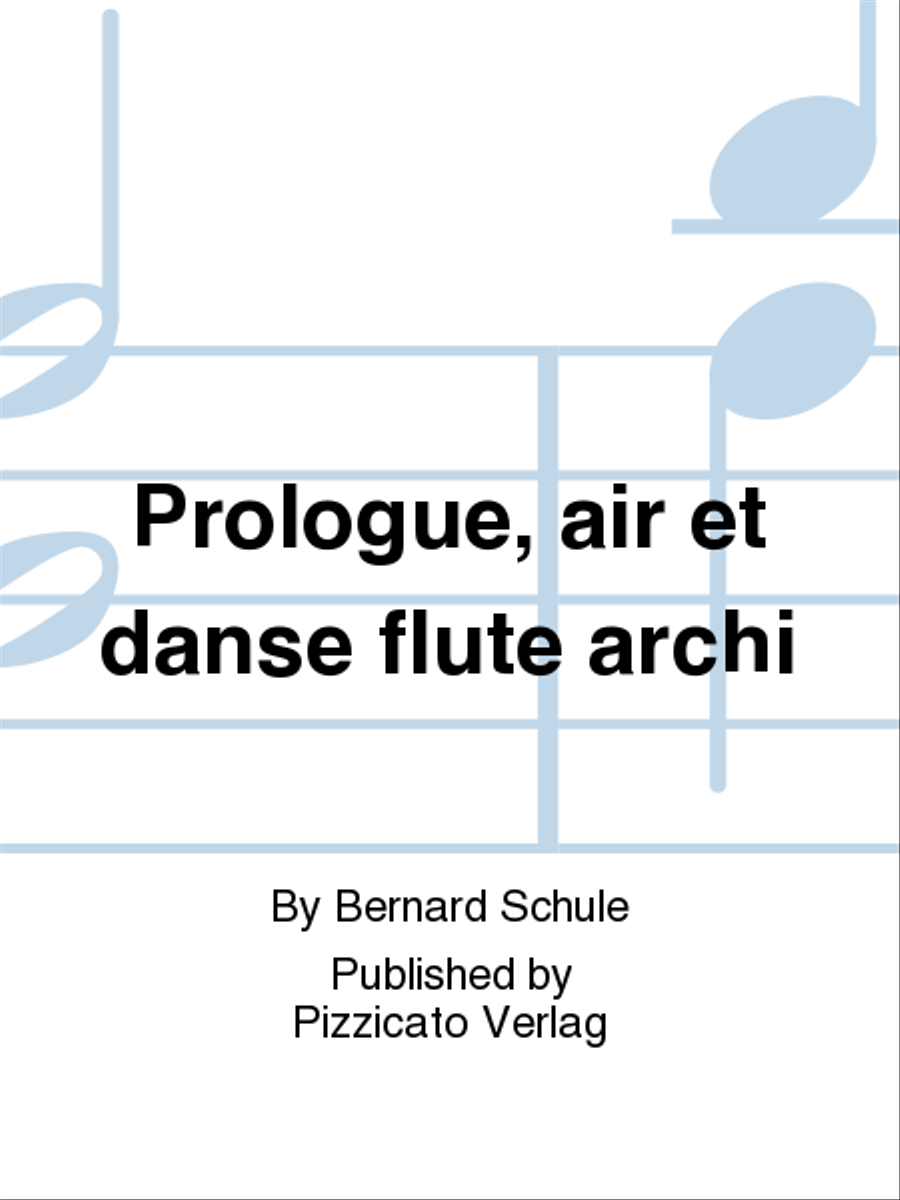 Prologue, air et danse flute archi Flute scores gallery preview page 1