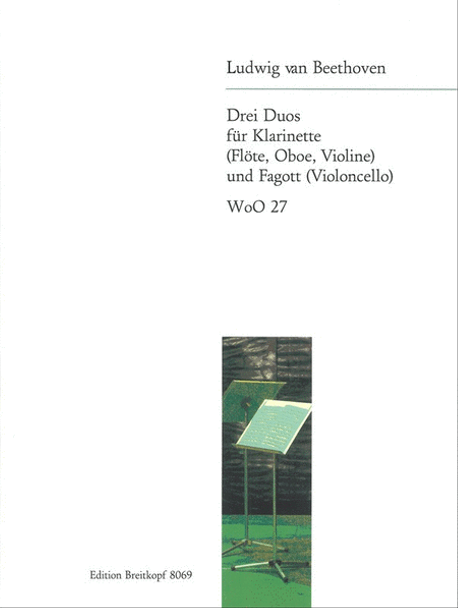3 Duets WoO 27 3 Duets WoO 27 Violin scores gallery preview page 1