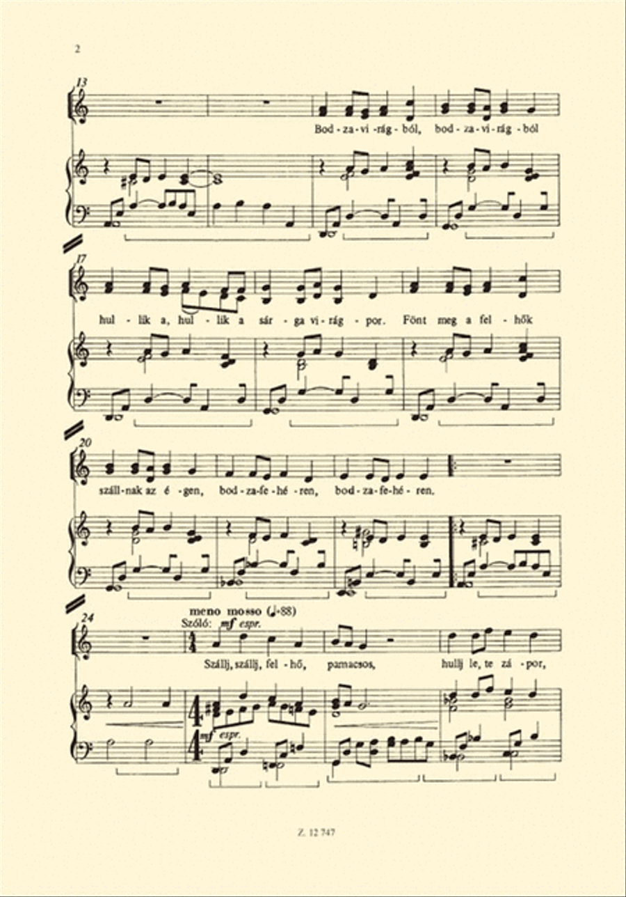 Bodzavirág Choir scores gallery preview page 2