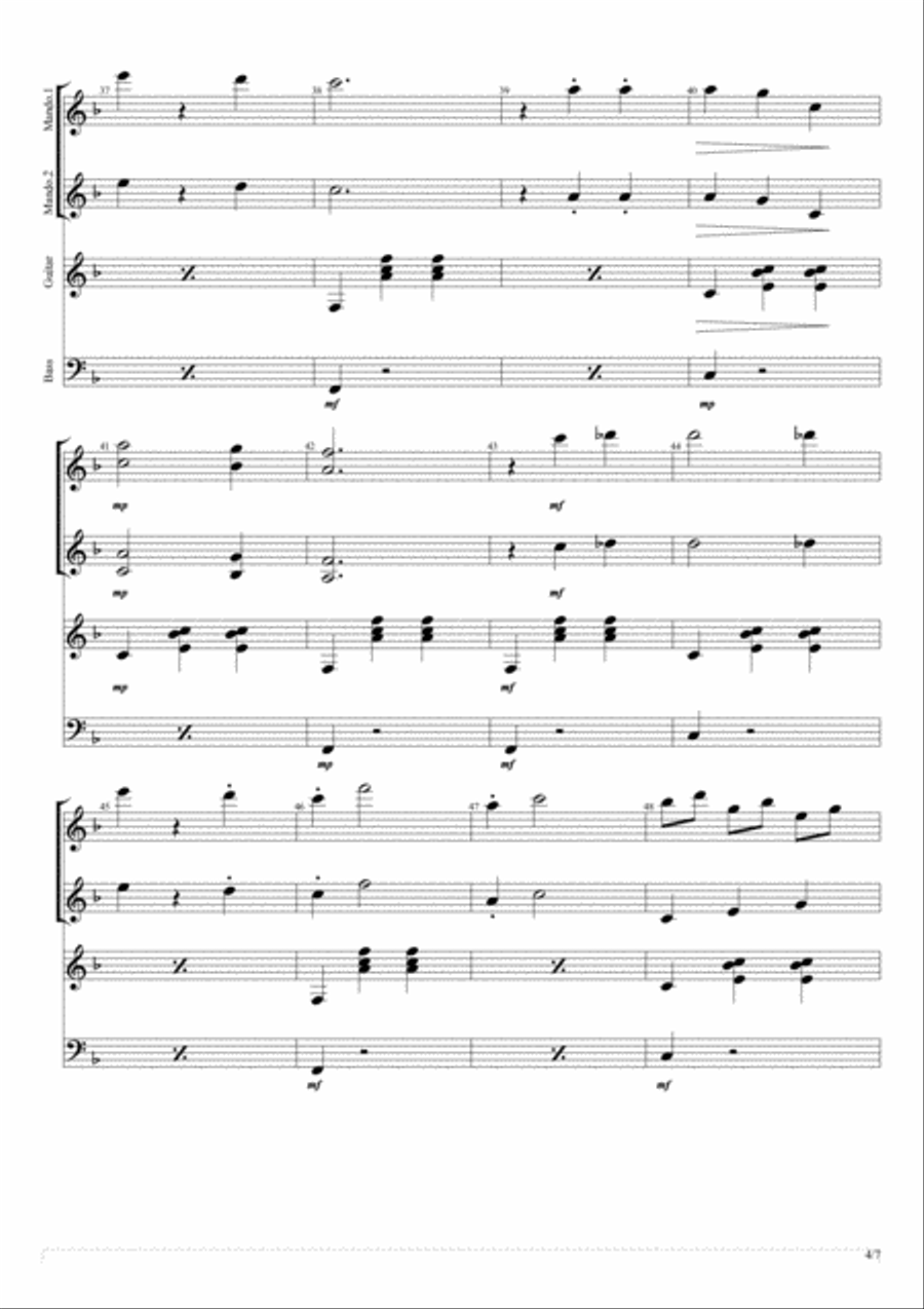 Valzer in fa maggiore (Gran valzer brillante) Small Ensemble scores gallery preview page 4