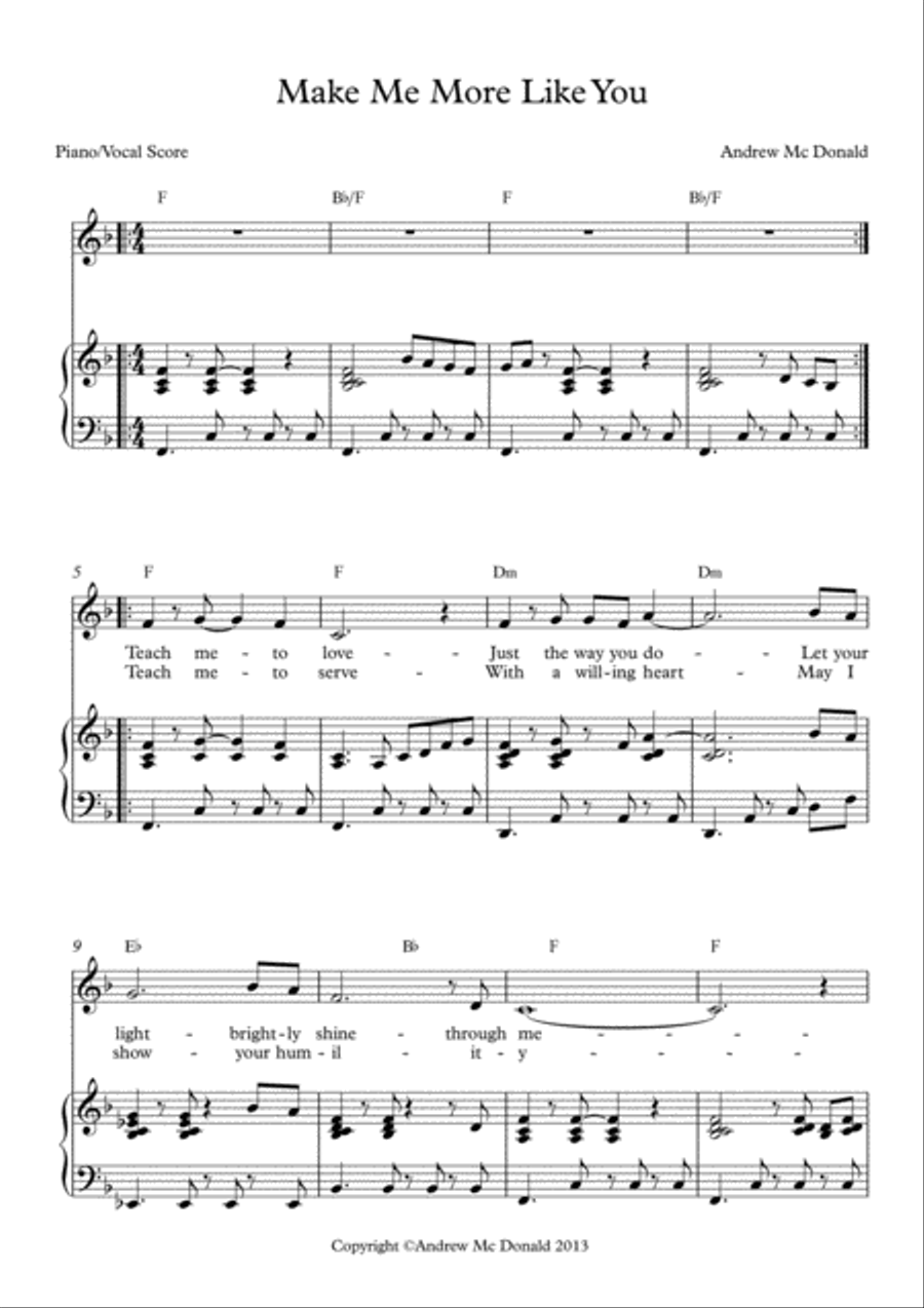 Make Me More Like You Make Me More Like You Voice scores gallery preview page 2