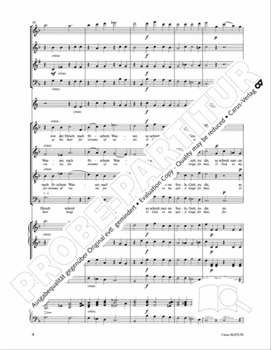 Psalm 42 4-Part scores gallery preview page 9