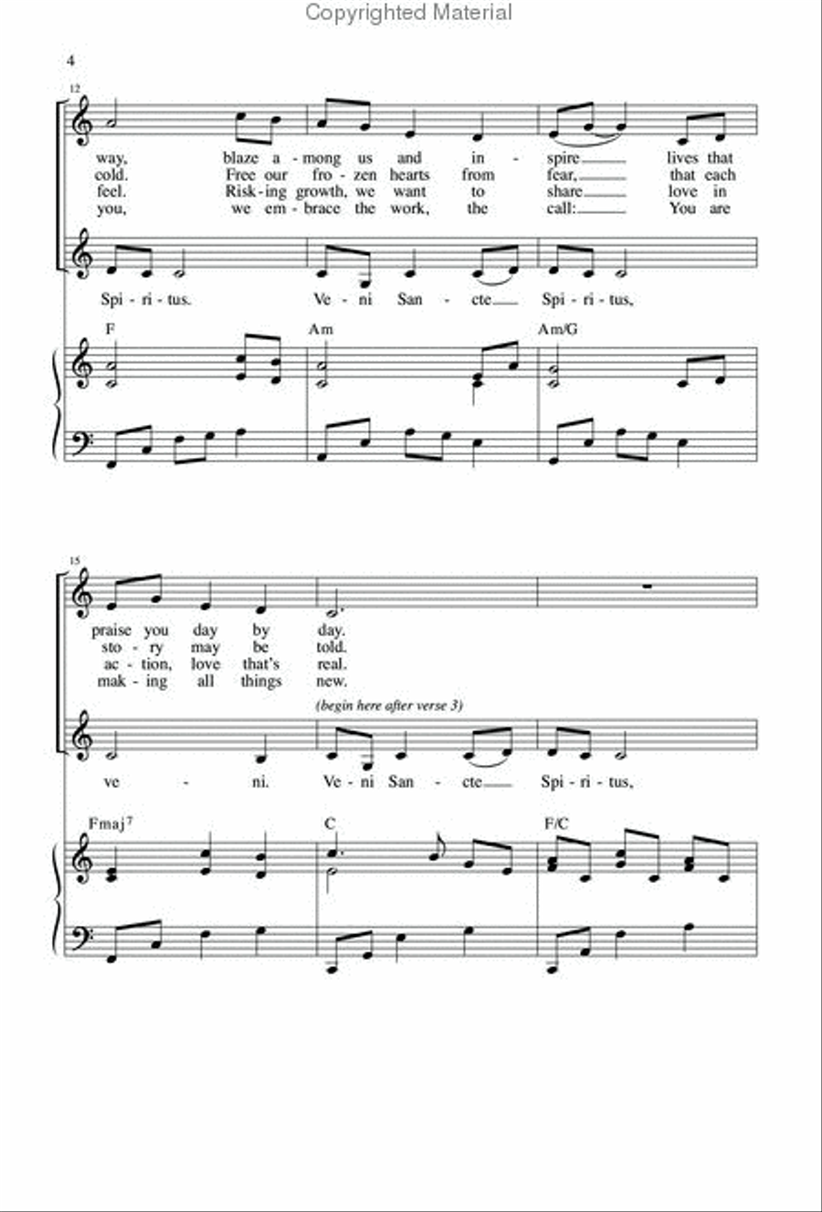 Living Spirit, Holy Fire Living Spirit, Holy Fire 2-Part scores gallery preview page 3