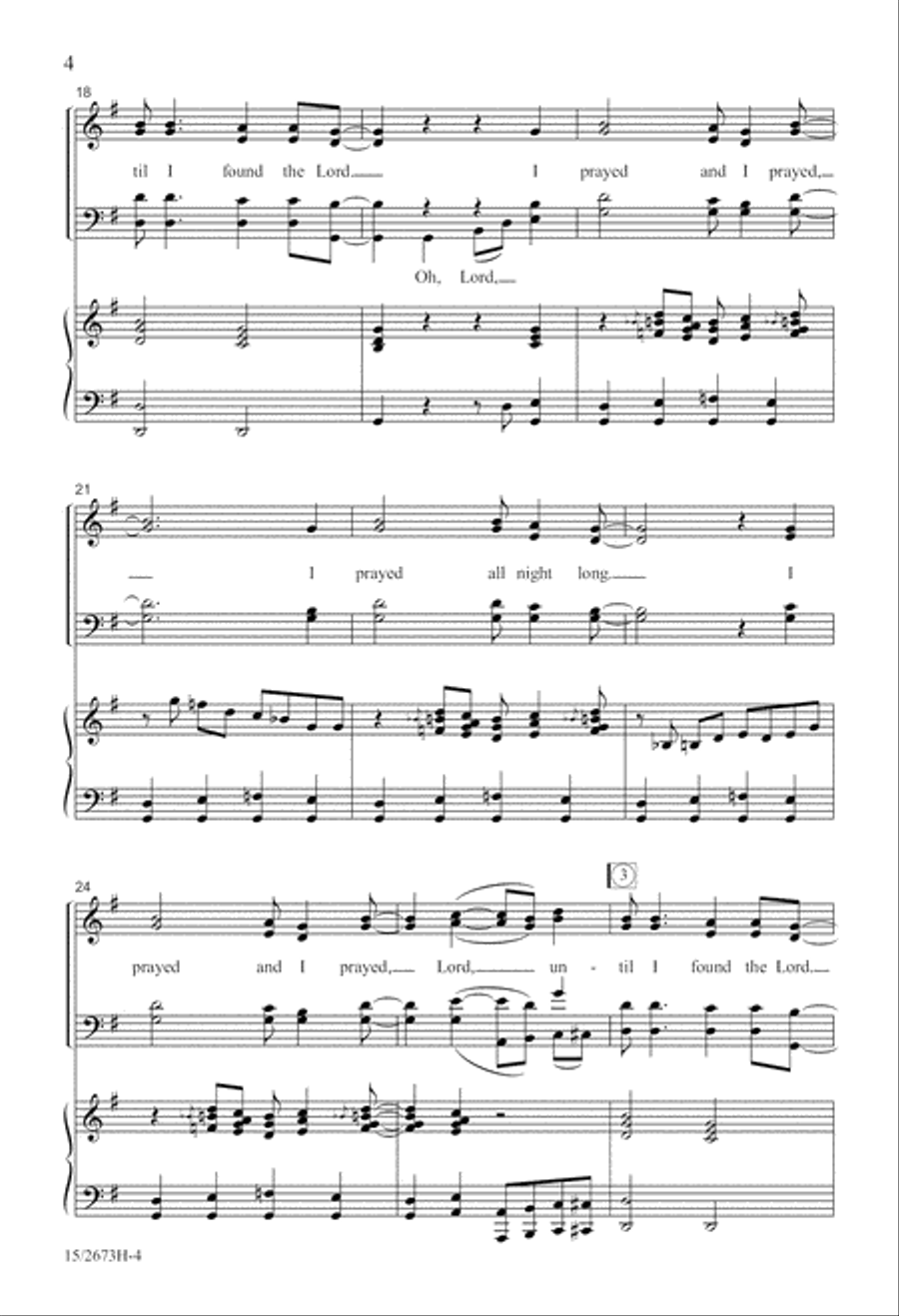 Until I Found the Lord Until I Found the Lord 4-Part scores gallery preview page 5