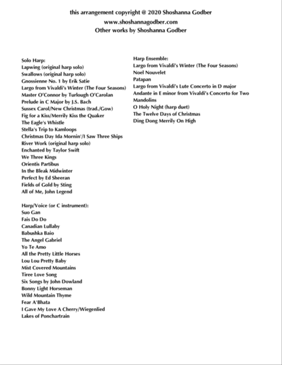 Hallelujah Celtic Harp scores gallery preview page 2