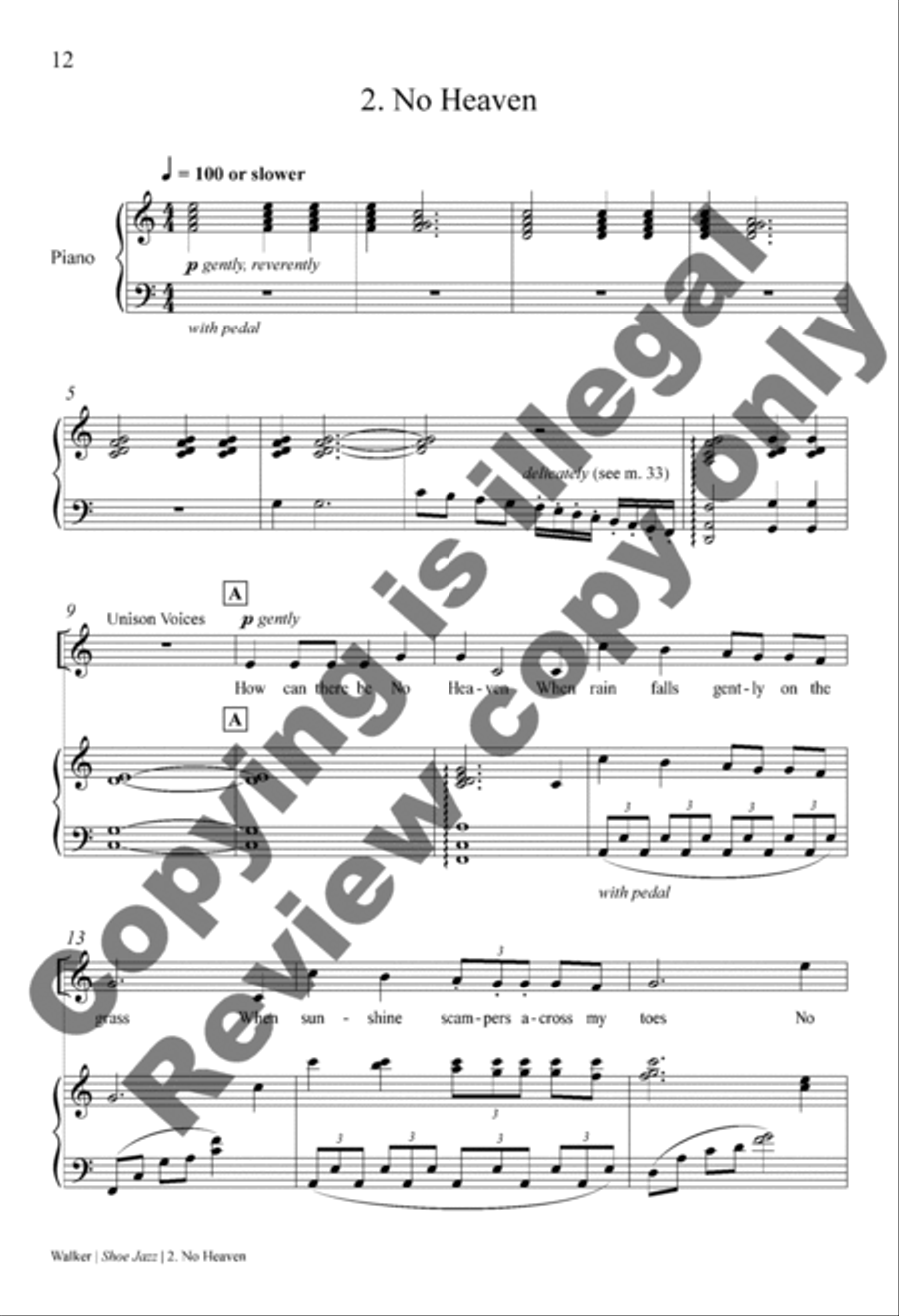 Shoe Jazz (Choral Score) Shoe Jazz (Choral Score) 2-Part scores gallery preview page 13