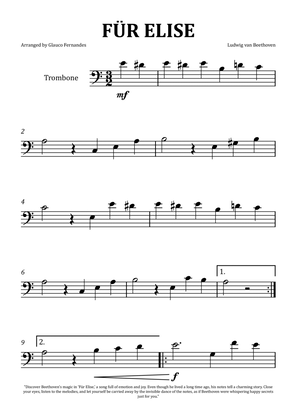 Für Elise by Beethoven - Trombone Solo
