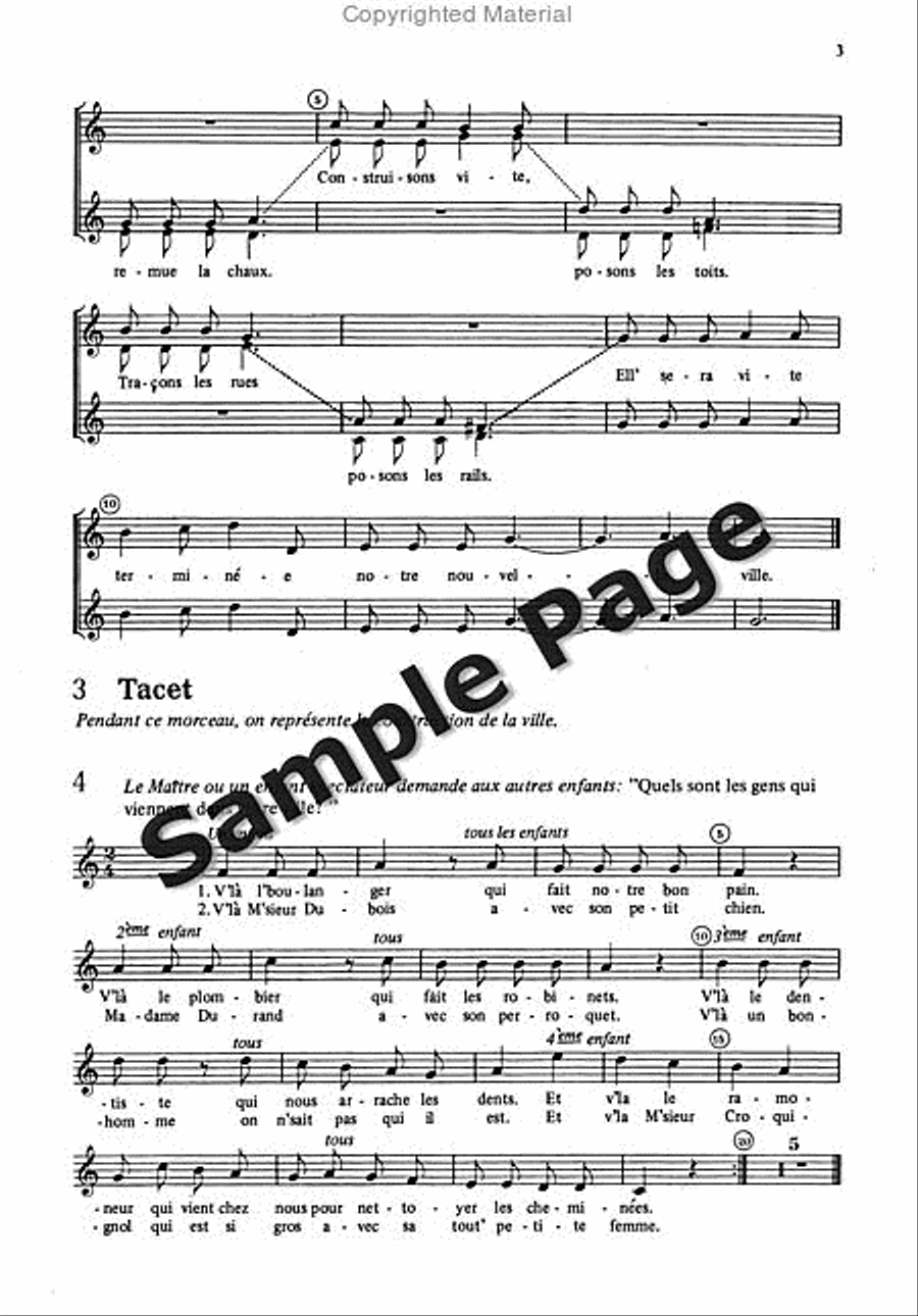 Hindemith Bauen Eine Stadt Cho Children's Choir scores gallery preview page 4