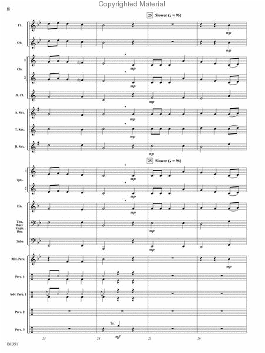 A Canterbury Christmas Concert Band scores gallery preview page 7
