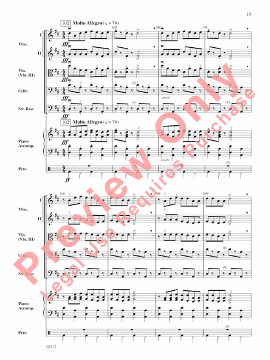 1812 Overture String Orchestra scores gallery preview page 15