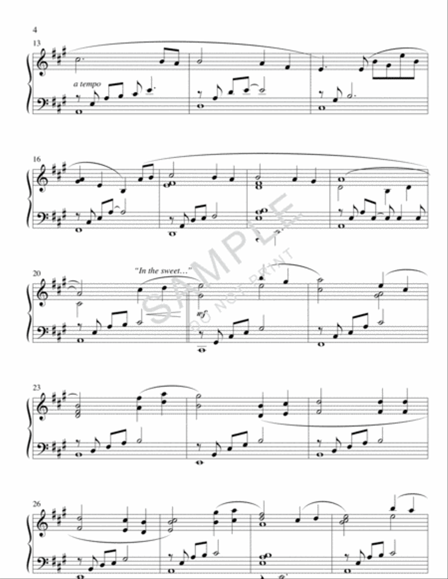Heaven's Song Piano Solo scores gallery preview page 2