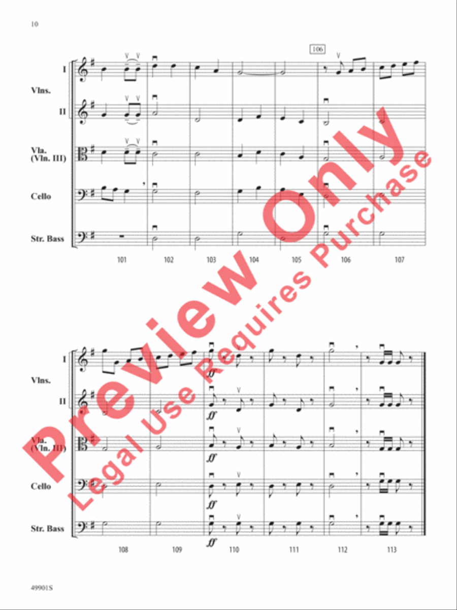 Prelude to Christmas String Orchestra scores gallery preview page 11