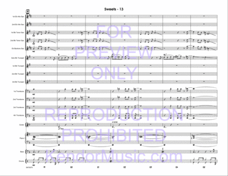 Sweets (Full Score) Jazz Ensemble scores gallery preview page 14